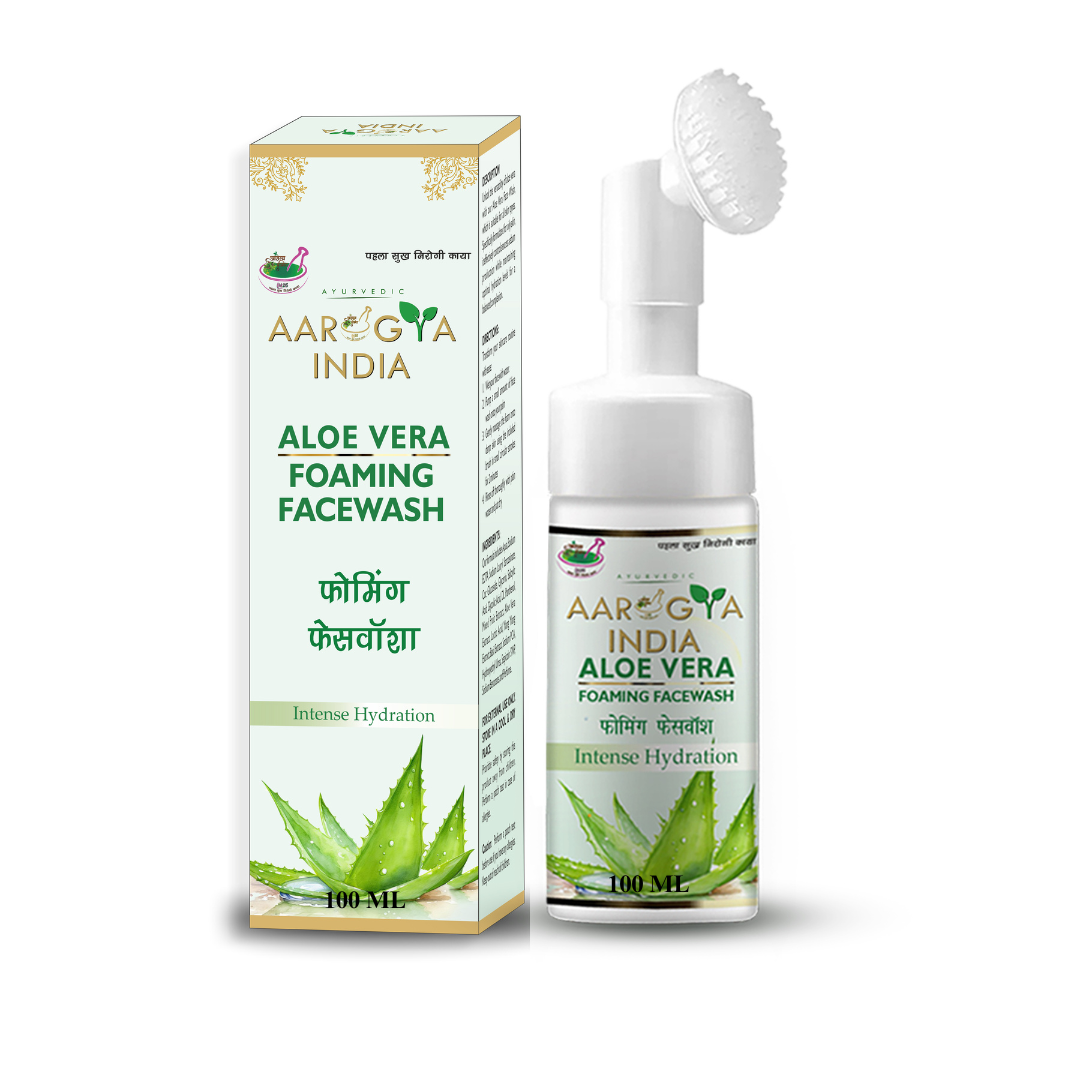Aarogya India Refreshing Aloe Vera Foaming | | Men & Women Face Wash (100 ml)