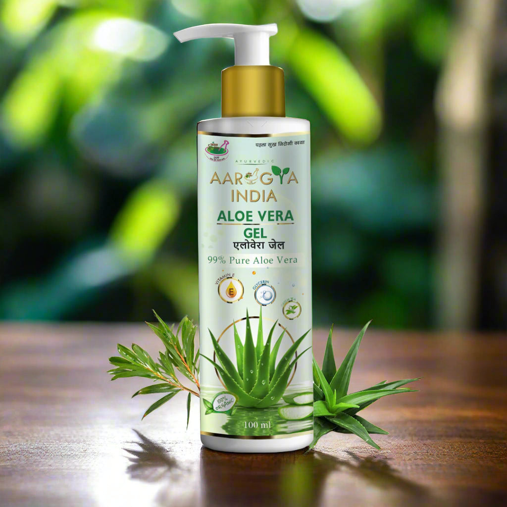 Aarogya India Pure Aloe Vera Gel | | Natural Moisturizer For Face & Body (200 ml)